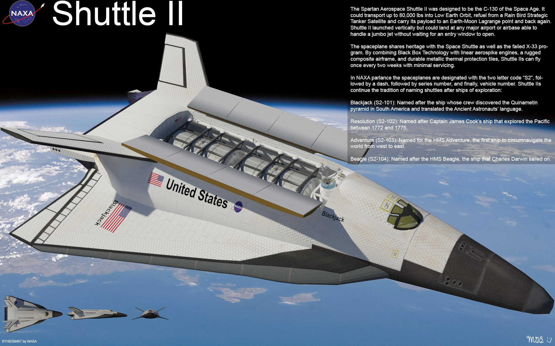 Shuttle II, the successor to the Space Transportation System